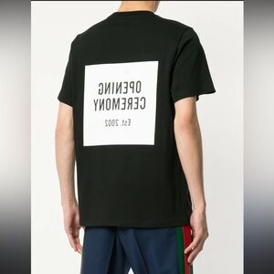 Opening ceremony unisex logo t shirt black designer classic M summer designer